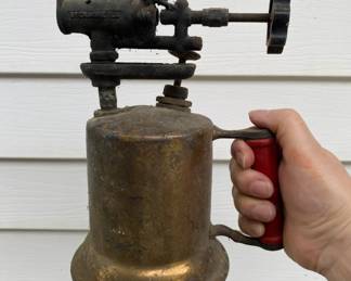 Vintage Brass Gas Blowtorch 