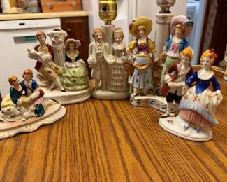 Vintage ceramic figurines occupied Japan