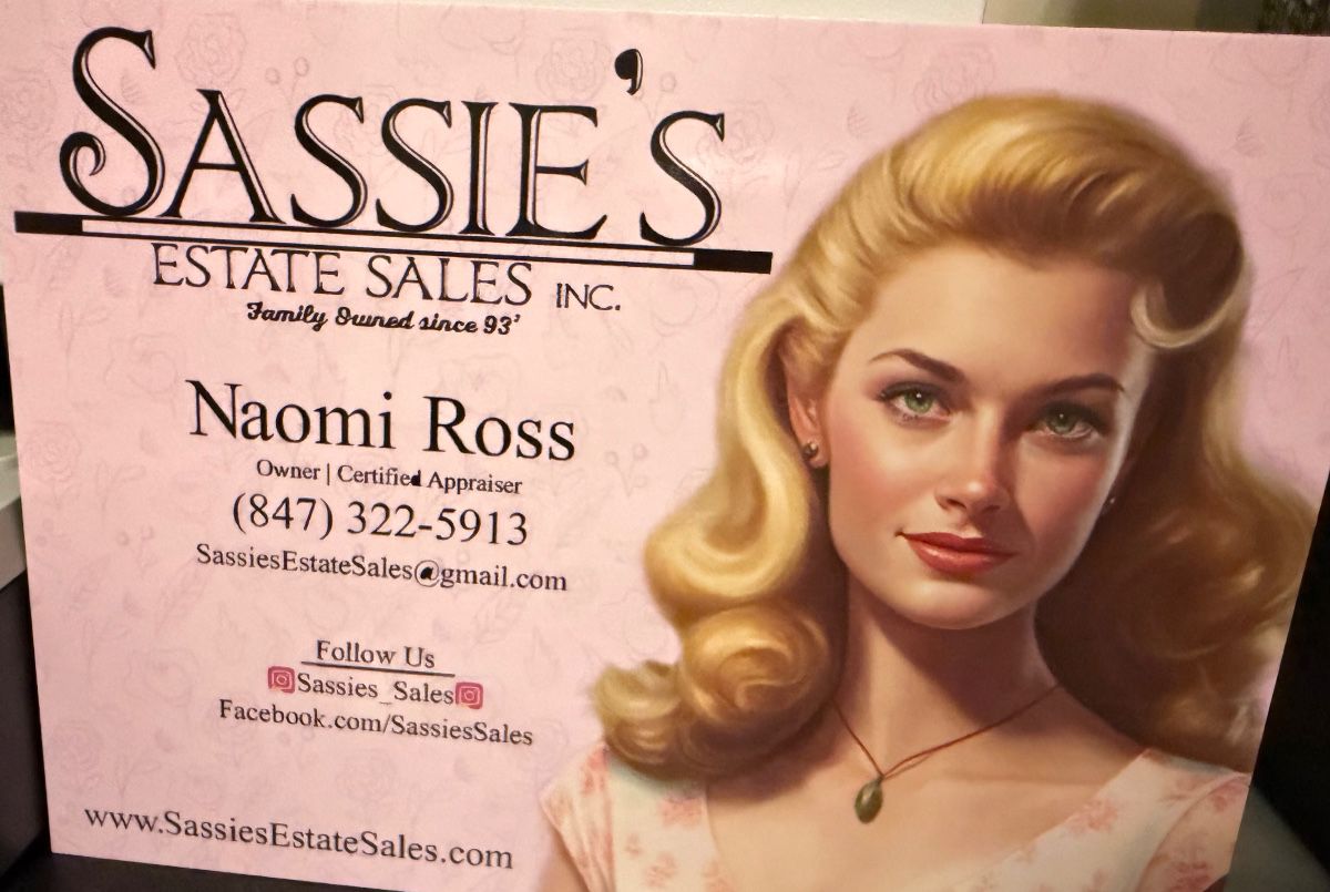Sassies Estate Sales Family Owned 1993. We are commissione Based.