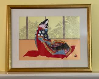 Hisashi Otsuka "Lady of Noh" Signed Limited Edition Print 258/300