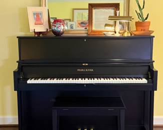Pearl River Upright Piano with Bench - Tuned