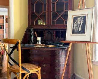 Vintage Mahogany Secretary Desk & Bookcase