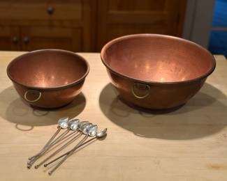 Copper Bowls and Silver Spoons