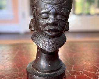 African Carved Bust Sculpture