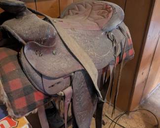 leather horse saddle