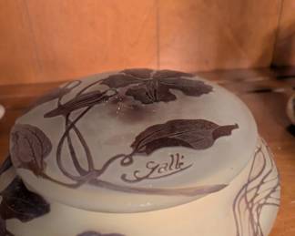 Emile Galle etched cameo 1900s