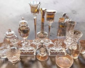 Variety of Decorative Glassware
