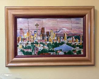 Painted Tile Seattle Landscape
