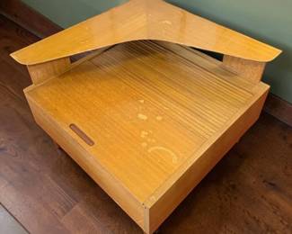Vintage MCM Corner Table Designed by John Keal for Brown Saltman.