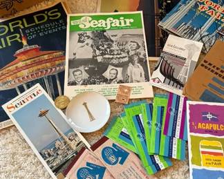 1962 Seattle Worlds Fair Seafair Memorabilia