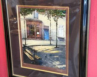 Framed Limited Edition Signed Serigraph by Thomas Pradzynski