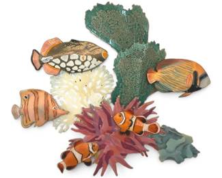 Bovano Of Cheshire Enamel On Copper Ocean Life Art