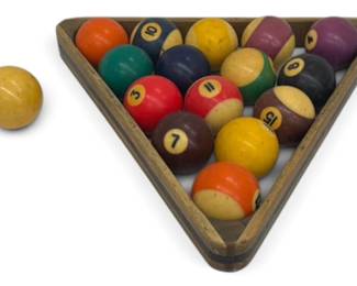 Vintage Billiard Ball set