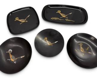 Couroc Roadrunner Trays plates