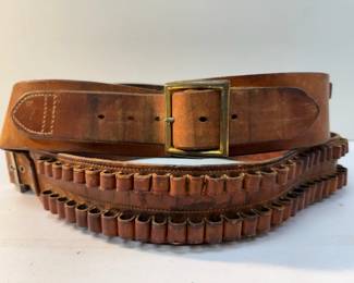 Leather Pistol Belts, Hunter and Unknown