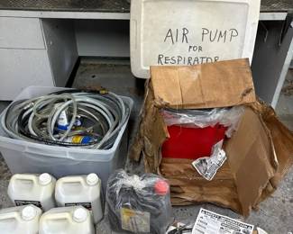 Dry Blast Cabinet, Respirator, More