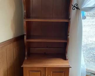 Vintage Country Style Maple Curio Shelf