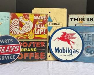Vintage Metal Signs