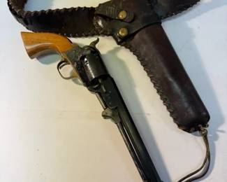 Black Power Pistol with Hunter Brand Holster and Belt