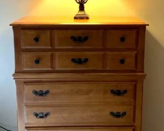 Flanders Colonial Revival Chest of Drawers Lamp