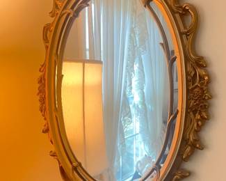Vintage Syroco Oval Mirror