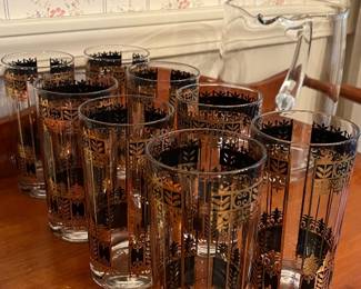 Vintage MCM Georges Briard highball glasses - set of 8