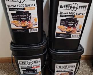 4 Ready Hour Emergency Food Storage Buckets 30Day Food Supply GlutenFree Kit