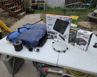 Camping Emergency Power Lot Solar Panel, 200W Inverter, 400W Power Supply Air MattressPads