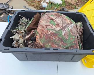 Realtree Camouflage Turkey Hunting Gear Collection with Large Storage Tote