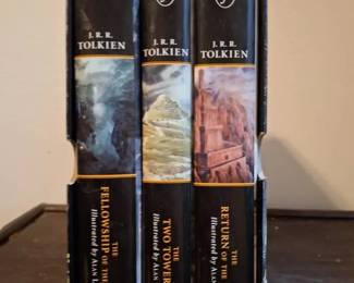 J.R.R. Tolkien the Lord of the Rings Trilogy 3 Hardcover Books with Slipcase