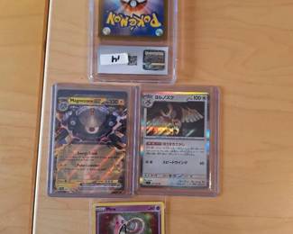 Pokemon Trading Card Collection 4 Cards Including CGC 9 Rayquaza Vmax