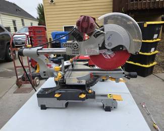 Chicago Electric 12 Sliding Compound Miter Saw with Diablo Blade