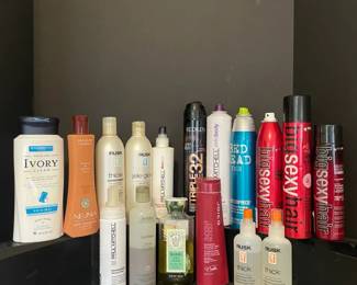 Beautiful Hair Care Lot Hair Spray, Shampoo, Conditioner, Shower Gel