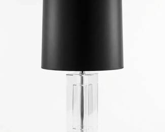 Vintage Mutual Sunset Lamp Co. Acrylic Chrome Table Lamp 40 Tall