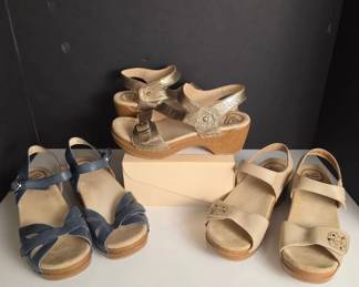 Dansko Sandals Size 37 3 Pairs