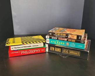 Ayn Rand Philosophy Lot Aristotle Cliff Notes, Atlas Shrugged, and More