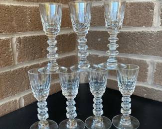 TiffinFranciscan Style Set of 7 Cordial Glasses