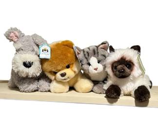 Jellycat Caffuffle Dog Retired Gund Stuffed Animal Plush Lot