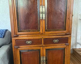 Asian-inspired cabinet