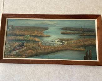 Outer Banks art signed E. Jordan