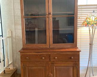 Vintage Pine Hutch