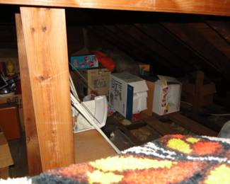 Vintage toys and boxes to go through