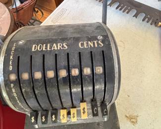 Old Fashioned Check Writing machine 