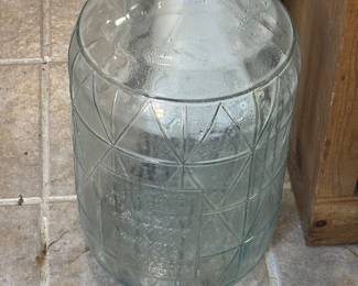 Vintage Glass Diamond Springs Water bottle 