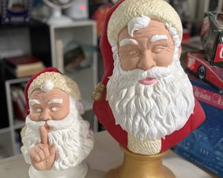 Larger plaster mold Santa 
