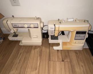 Two sewing machines 