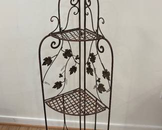Folding Wrought Iron corner shelves 