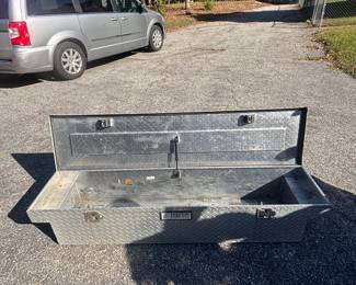 Diamond Plate pick up tool chest of any kind of a tool chest 