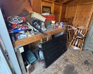 inside of the shed