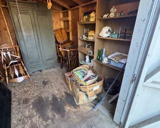 inside of the shed